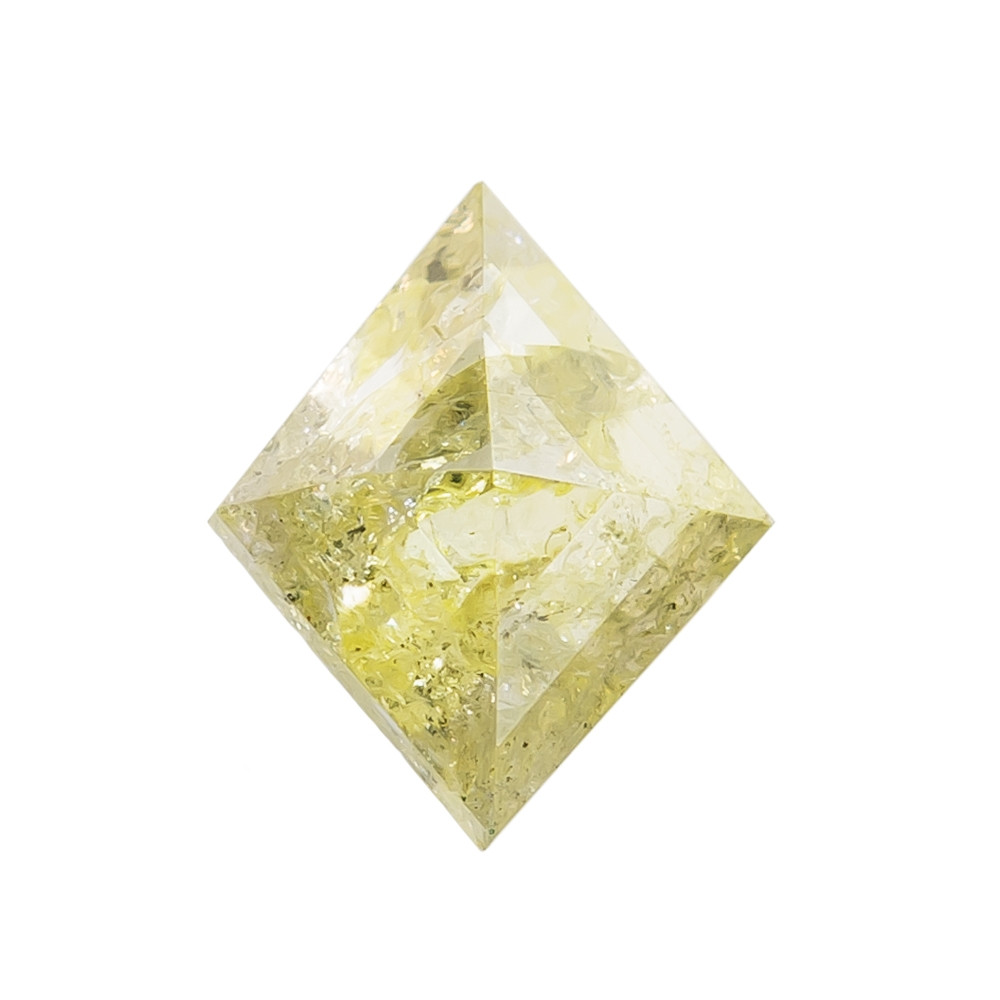 1.22ct Yellow Rhombus Rose Cut Diamond, Tf Stones