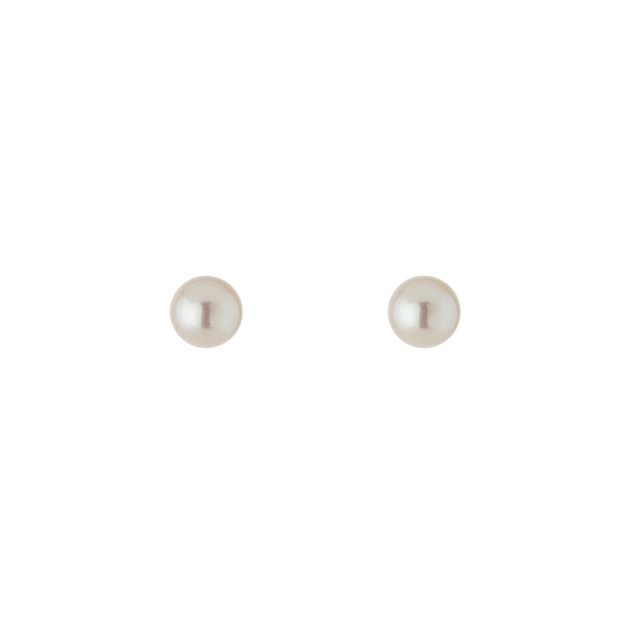 tf Pearls, 9ct Yellow Gold Pearl Studs, Tomfoolery