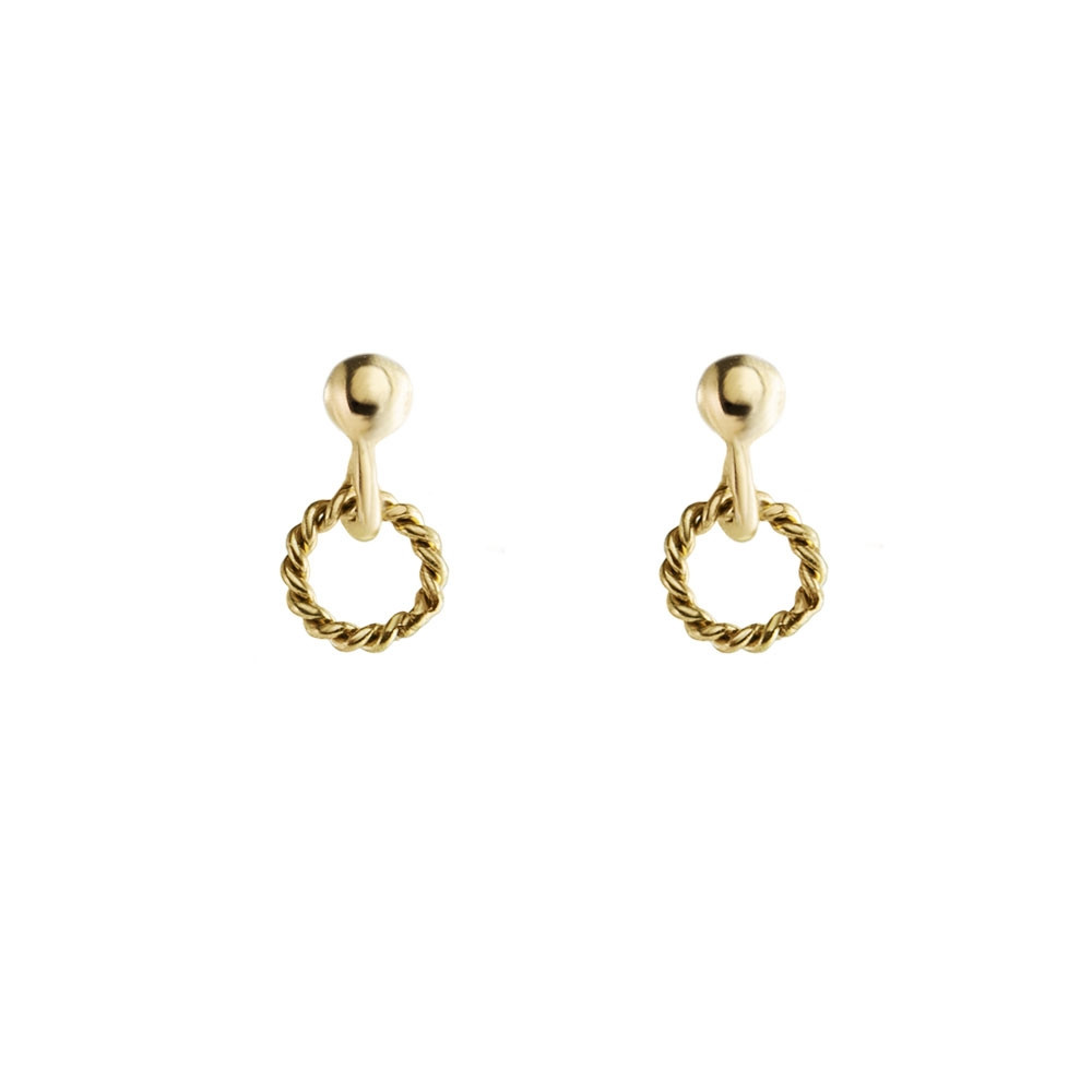 tomfoolery: small gold plated earrings