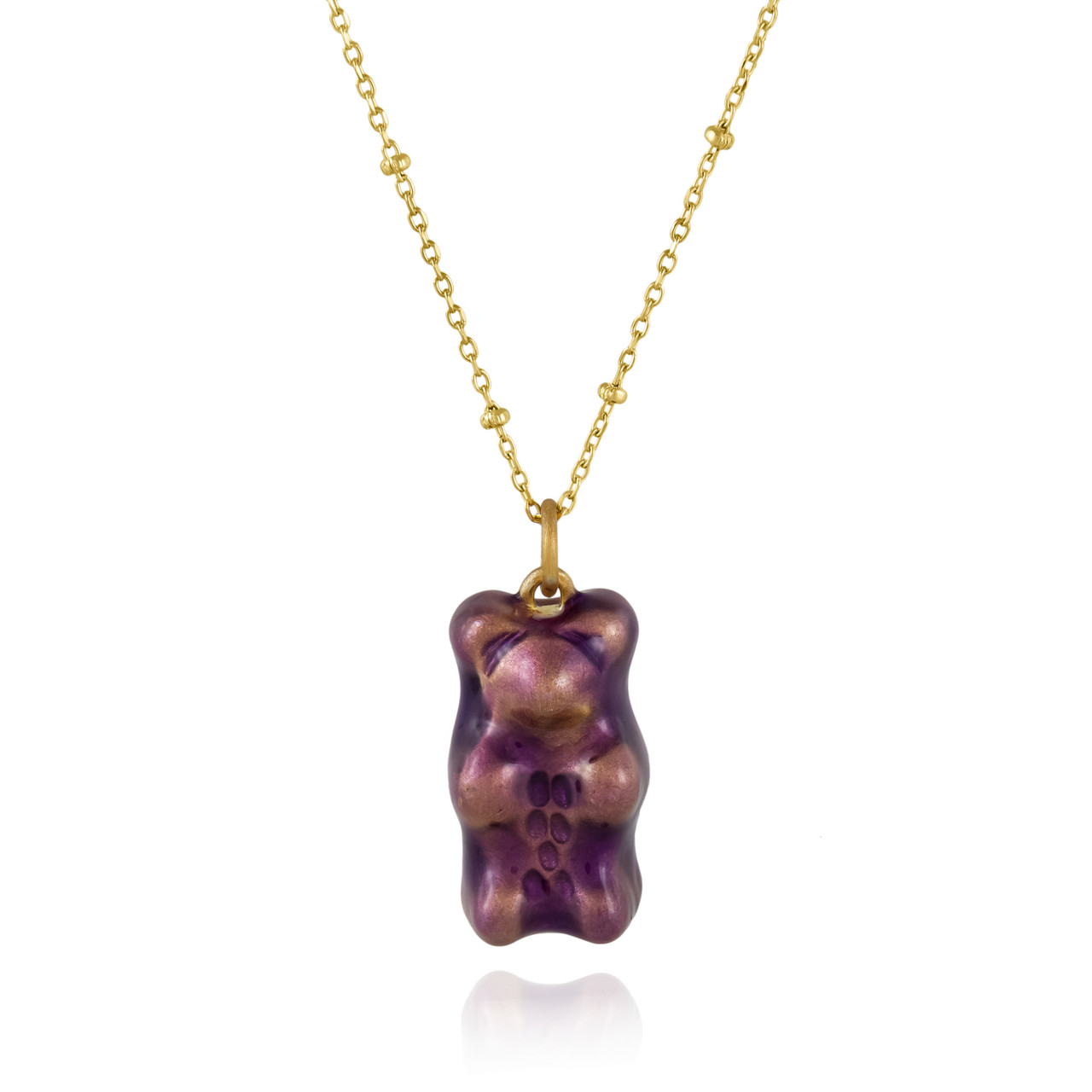 Maggoosh, Grape Gummy Bear Necklace, Tomfoolery