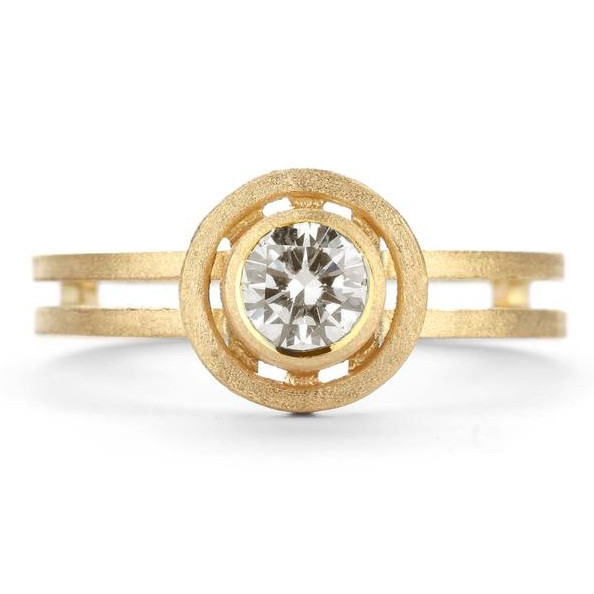 Shimell & Madden, Champagne Diamond & 18ct Yellow Gold Nova Ring, Tomfoolery