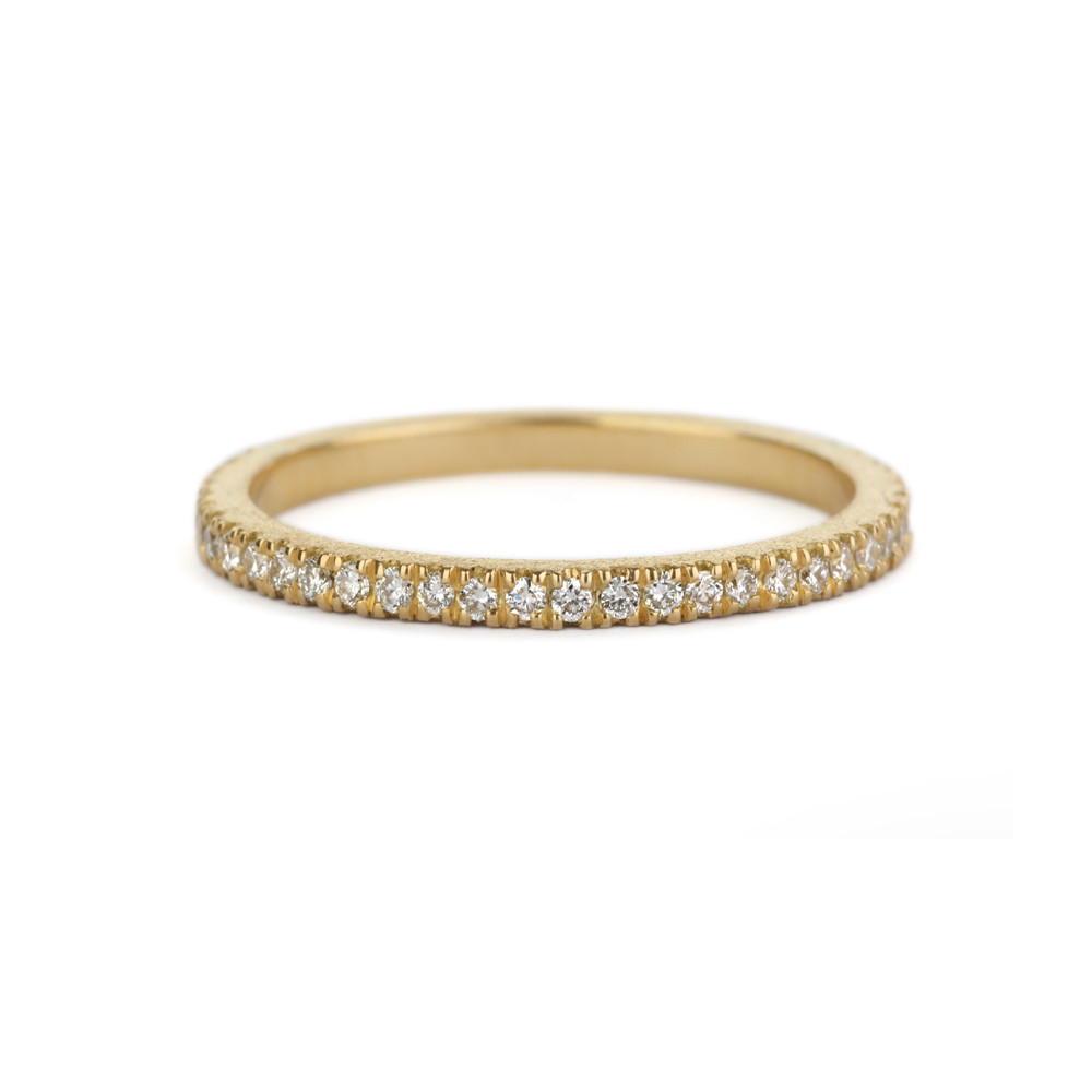 Shimell & Madden, 18ct Yellow Gold Slim Diamond Eternity Band, Tomfoolery