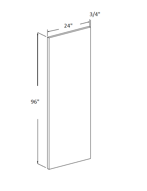 24" Deep Refrigerator End Panels