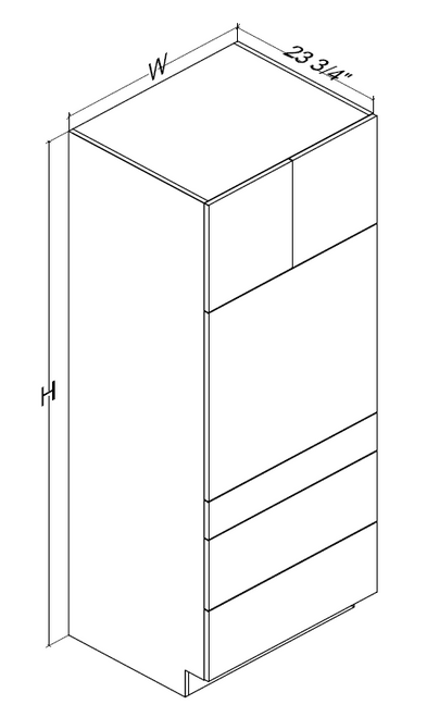 Frameless - Oven Cabinet