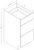 Frameless - Vanity Drawer Base