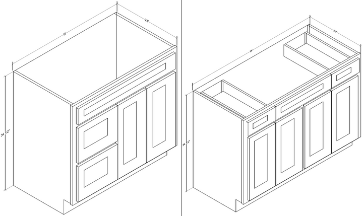 Vanity Sink Drawer Combo Vanity Sink Drawer Combo