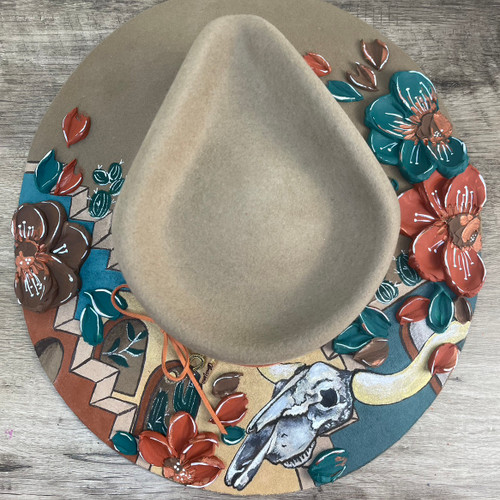 Desert Staircase Premium Wool Hand Painted Hat