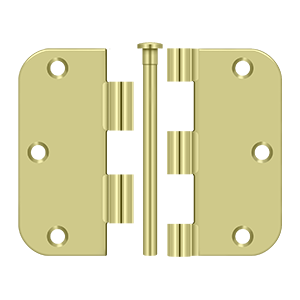 Deltana 3-1/2" x 3-1/2" x 5/8" Radius Hinge, Residential Thickness