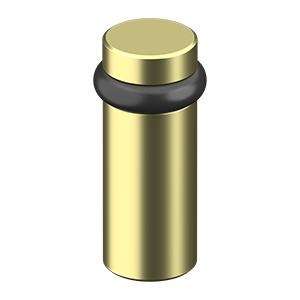 Deltana Round Universal Floor Bumper 3", Solid Brass