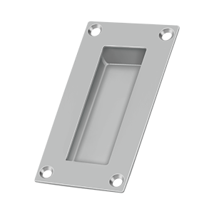 Deltana Flush Pull, Rectangular, Stainless Steel, 4"x 2"x 1/2"
