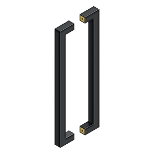 Deltana 18" Contemporary Pulls, Back-To-Back