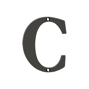 Deltana 4" Residential Letter C – Letters & Numbers