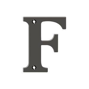 Deltana 4" Residential Letter F – Letters & Numbers