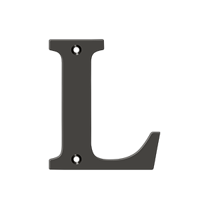 Deltana 4" Residential Letter L – Letters & Numbers