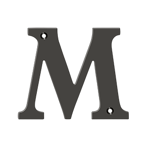 Deltana 4" Residential Letter M – Letters & Numbers