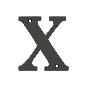 Deltana 4" Residential Letter X – Letters & Numbers