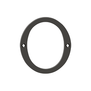 Deltana 4" Numbers, Solid Brass