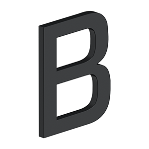Deltana 4" Letter B, E Series With Risers, Stainless Steel – Letters & Numbers
