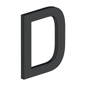 Deltana 4" Letter D, E Series With Risers, Stainless Steel – Letters & Numbers