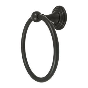 Deltana 6" Towel Ring, 98C Series, Solid Brass