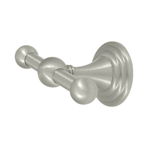 Deltana Double Robe Hook, 98C Series, Solid Brass