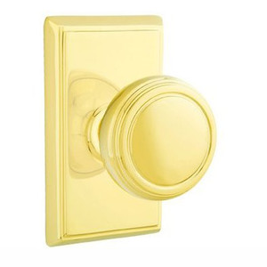 Privacy Norwich Door Knob With Rectangular Rose