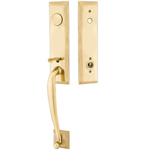 Emtek Adams Handleset with Empowered Smart Lock Upgrade and Melon Knob