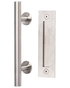 Sure-Loc Ladder Barn Door Handle, Flush Handle 12"