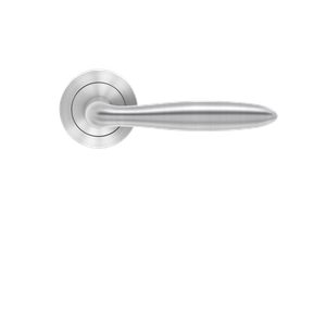 Karcher Design Corfu Lever on Round 3-Piece Rose – Custom-Bored Trim (ER24)