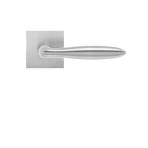 Karcher Design Corfu Lever on Square Plan Design Rose – Custom-Bored Trim (EPLQ24)