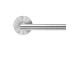 Karcher Design Rhodos Lever on Round Plan Design Rose – Custom-Bored Trim (EPL28)