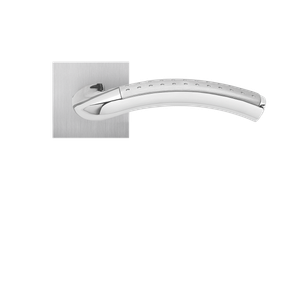 Karcher Design Phoenix Lever on Square Plan Design Rose – Custom-Bored Trim (EPLQ40)