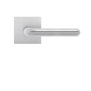 Karcher Design Lignano Steel Lever Set on Square Plan Design Rose – US Pre-Bored (UEPLQ35)