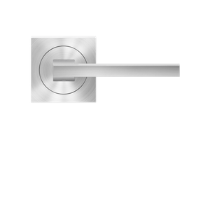 Karcher Design Boston Lever Set on Square 3-Piece Rose – US Pre-Bored (UERQ58)