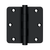 Deltana 3-1/2" x 3-1/2" x 1/4" Radius Hinge, Residential