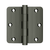 Deltana 3-1/2" x 3-1/2" x 1/4" Radius Hinge, Residential