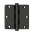 Deltana 3-1/2" x 3-1/2" x 1/4" Radius Hinge, Residential