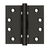 Deltana 4" x 4" Square Hinges, Ball Bearings (DSB4B3)