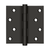Deltana 4" x 4" Square Hinges Residential / Zig-Zag