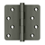 Deltana 4" x 4" x 1/4" Radius Hinges / Zig-Zag