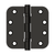 Deltana 4" x 4" x 5/8" Radius Hinges, Ball Bearing
