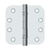 Deltana 4" x 4" x 5/8" Radius Hinges, Ball Bearing