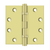 Deltana 4-1/2" x 4-1/2" Square Hinges, Ball Bearings (DSB45B3)