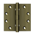 Deltana 4-1/2" x 4-1/2" Square Hinges, Ball Bearings (DSB45B3)