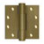 Deltana 4-1/2" x 4-1/2" 5.1mm Hinge – Royal Hinges & Finials