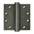 Deltana 4-1/2" x 4-1/2" 5.1mm Hinge – Royal Hinges & Finials