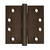 Deltana 4"x 4" Square Hinges