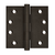 Deltana 4" x 4" Square Hinges (DSB410BM)