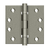Deltana 4" x 4" Square Hinges, Ball Bearings (DSB4NB10BM)