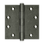 Deltana 4-1/2" x 4-1/2" Square Hinges (DSB4510BM)